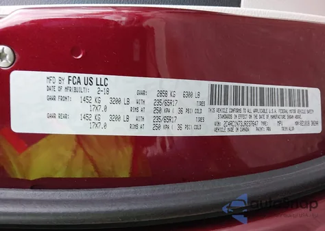 2018 Chrysler Pacifica Hybrid Limited z USA, uszkodzony, nr VIN 2C4RC1N73JR237647